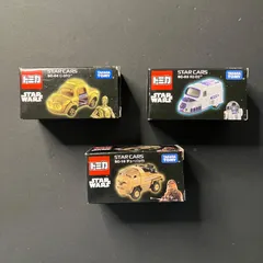 [新品未開封]　トミカ スターウォーズ STAR CARS C-3PO R2-D2 チューバッカ 3台 TOMICA STAR WARSのサムネイル
