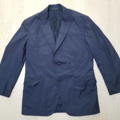 Brioni カシミヤ100% 金ボタン ロゴ ダブル テーラードジャケット 紺