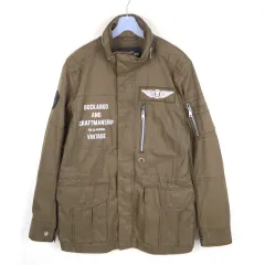 バックルー マウンテンパーカー アウター メンズL 秋冬 サファリ ジャケット OT11367