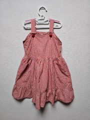 BeBe ギンガムチェック ワンピース 90 2着セット 双子 ピンク - メルカリ