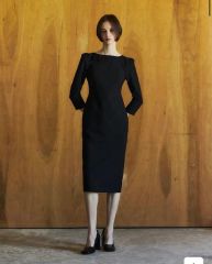 美品 フォクシー チューリップ ラッフル ワンピース ドレス 37076 黒 タグ付き】foxey フォクシー チューリップ ラッフル ワンピース ドレス