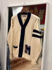 90s McGREGOR(マックレガー) ウール セーター レターマン カーディガン