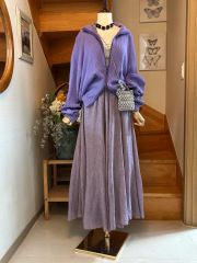 Kana チュール パフスリーブ ワイドパンツ オールインワン ハイ