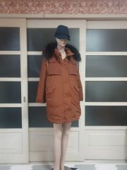 O16】DSQUARED2 短丈ミリタリージャケット レディースM ブラック黒