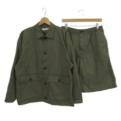 ユニクロ セットアップ 上下セット ジャケット ショートパンツ マルニコラボ メンズ L/Mサイズ カーキ UNIQLO 【中古】
