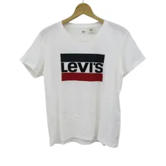 リーバイス 半袖Ｔシャツ プリントT コットン100% ブランド トップス 白 メンズ Mサイズ ホワイト Levi's 【中古】