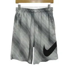 ナイキ ショートパンツ ドライフィット スポーツウエア ボトムス 白 メンズ Lサイズ ホワイト×グレー NIKE 【中古】