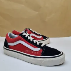VANS オールドスクール レッド/ブラック スニーカー 240