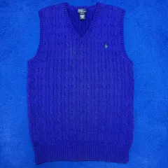 POLO RALPH LAUREN ポロラルフローレン Vネック ニット ベスト XL (18-20)
