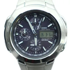 カシオ CASIO WVA-500J 腕時計 ウォッチ ソーラー クロノグラフ アナデジ カレンダー付き シルバー色 ■GY18 /MQ