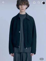 Muji Lbo 太番手リネンドローストリングジャケット 黒 L - メルカリ
