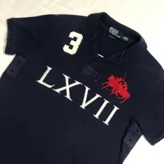 POLO RALPH LAUREN ビックポニー ネイビー カラーTシャツ