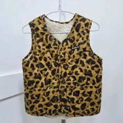 日本 110 Junk store ヒョウ柄 キルティング ベスト