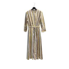 美品✨完売品 シビラ シルク マルチストライプシャツワンピース 近年