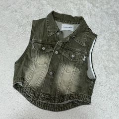 未使用品 GLAMOUR グラマー デニムベスト ノースリーブ ジャケット 