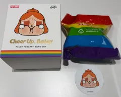 POP MART クライベイビー CHEERUPシリーズ ペンダント ぬいぐるみ キーホルダー オレンジ色