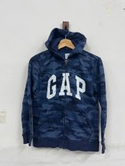 Y2K 00s GAP 迷彩柄 ジップパーカー デカロゴ 刺繍ロゴ - メルカリ