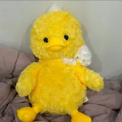 黄色いアヒルぬいぐるみ