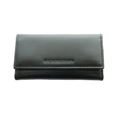 バーバリー BURBERRY ブラックレザー6連キーケース 型押しロゴ /SS ■OS ■GY18