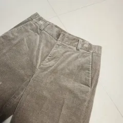 システム ベージュ コーデュロイ ゴールデン ズボン