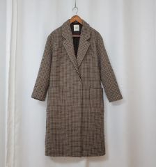 新品】プルミエ アロンディスモン 麻 リネン グレンチェック ガウン
