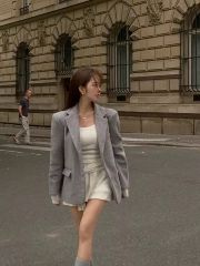 loin. ロワン 井川遥 rib skirt リブニットスカート 白 ホワイト