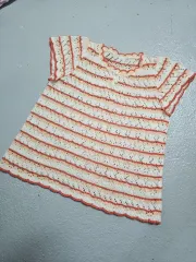 キッズ ハンドメイド 夏 ニット 半袖 100-105