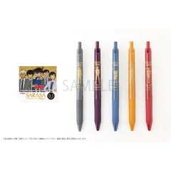 名探偵コナン SARASAクリップ 0.5mm COLORボールペン 5本 セット 安室 松田 グッズ