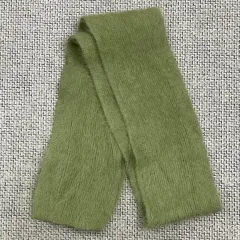 アクセサリー パステル グリーン アンゴラ マフラー ストール