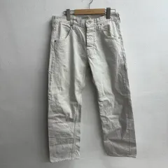 オーディナリーフィッツ 白 デニム コットン パンツ 3