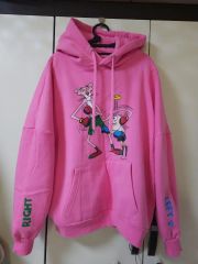 FR2 パーカー ピンク バックプリント バックスバニー ローラバニー 