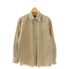 バーバリー ロンドン BURBERRY LONDON シャツ ノバチェック 長袖 前開き L ベージュ /NR ■GY17