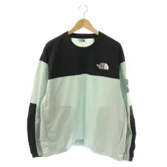 ザノースフェイス THE NORTH FACE NM5MR03L ALBANY CREWNECK プルオーバー カットソー 切替 ナイロン L グレー ブラック /HK