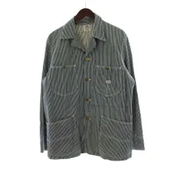 リー LEE ロコジャケット カバーオール 91-J 38 ネイビー 紺 復刻 ヒッコリー ストライプ柄 92412 /PP ■GY12