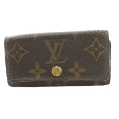 ルイヴィトン LOUIS VUITTON モノグラム ミュルティクレ4 キーケース 4連 キャンバス 茶 ブラウン M62631 /KU ■GY11