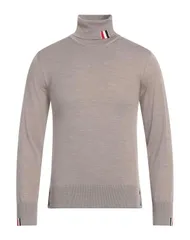 トムブラウン メンズ アウター ニット・セータートルネック THOM BROWNE Light Brown ブラウンのサムネイル