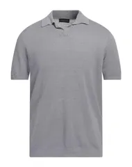 ロベルトコリーナ メンズ トップス ポロシャツ ROBERTO COLLINA Gray グレーのサムネイル