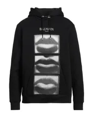 バルマン メンズ アウター パーカー・スウェット BALMAIN Black ブラックのサムネイル