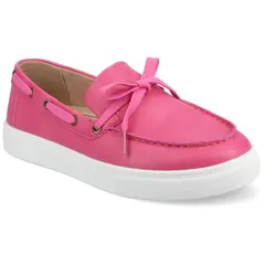 ジャーニー レディース シューズ スリッポン・ローファー Journee Annamaria Womens Round Toe SlipOn Loafers Hot Pink ピンク