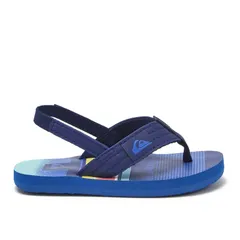 クイックシルバー レディース シューズ サンダル Quiksilver Foundation Toddler Girlslide Sandals Navy Blue Green ネイビーのサムネイル