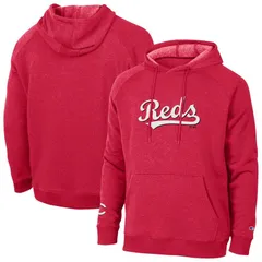 チャンピオン レディース トップス Tシャツ パーカー Mens Champion Red Cincinnati Reds Triumph TriBlend Hoodie Red レッド