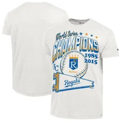 チャンピオン レディース トップス Tシャツ Mens Champion White Kansas City Royals Winning Tradition Cooperstown TriBlend