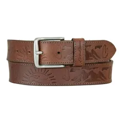エディー バウアー レディース アクセサリー ベルト レザー ロゴ Mens Eddie Bauer 145in Debossed Logo Leather Beltan タンのサムネイル