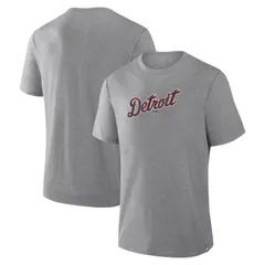 ファナティクス レディース トップス Tシャツ Mens Fanatics Heather Gray Detroitigers Play Tribute TriBlend TShirtgrey グレー