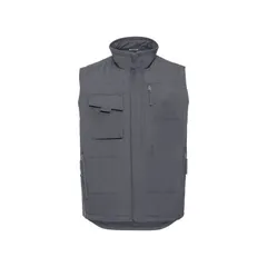 ラッセルアスレチック レディース アウター ジャケット・ブルゾン ジレ Russell Athletic Russell Mens Heavy Duty Gilet Convoy Gray グレーのサムネイル