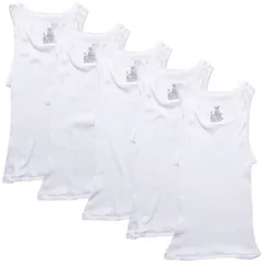 ヘインズ レディース トップス シャツ Boys Hanes 5 Pack Ultimate White Tank Undershirt White ホワイトのサムネイル