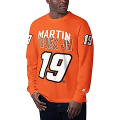 スターター レディース トップス Tシャツ グラフィック Menstarter Orange Martin Truex Jr Clutchit Graphic Long Sleeve TShirt Nのサムネイル