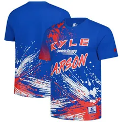 スターター レディース トップス Tシャツ ダウン Menstarteroyal Kyle Larson Touchdown Extreme TShirt Nas Blue ブルーのサムネイル