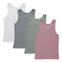 ヘインズ レディース トップス シャツ Girls Hanes 4 Pack Originals Ultimate SuperSoftank Multi マルチカラーのサムネイル