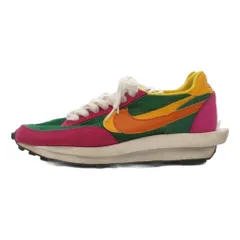 ナイキ NIKE × サカイ sacai BV0073-301 LDV WAFFLE PINE GREEN ワッフル グリーン スニーカー シューズ メッシュ スエード 26.5cm 紫 パープル 緑 グリーン 黄 イエロー /JS ■GY18